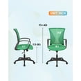 thumbnail image 4 of PayLessHere  Ergonomic Office Chair, Lumbar Support, Adjustable Height with Armrests for Adults(Green), 4 of 7