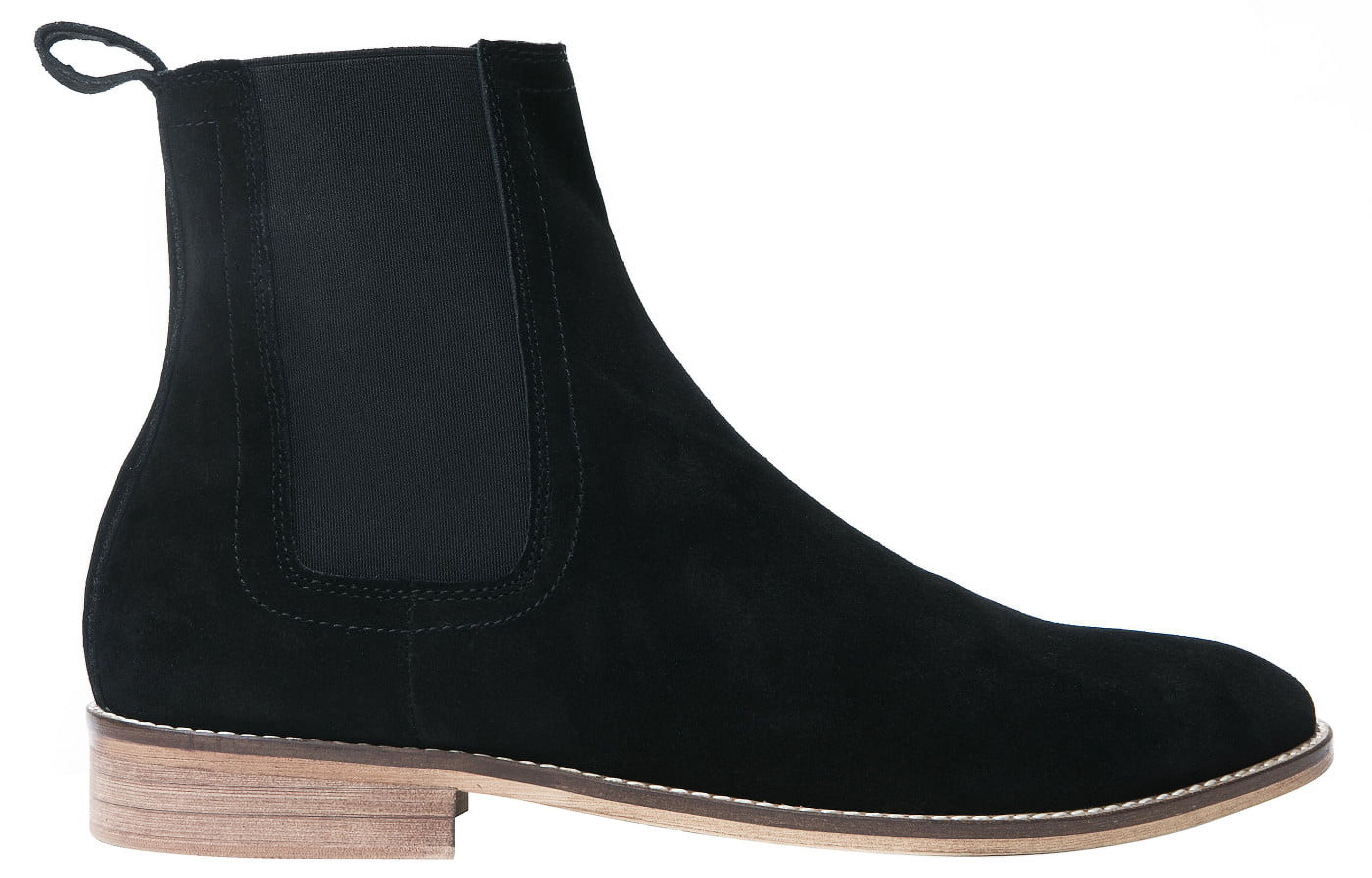 Santimon Men\'s US 6.5 Black Solid Casual Chelsea Boots‎ Ankle Dress Boots Santimon Mens Black US 7.5 - 11 Casual Patent | Mercari main image 3