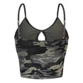 thumbnail image 3 of Pompotops Débardeur Camisole Sans Manches à Col Rond Décontracté à Imprimé Camouflage pour Femme, 3 of 9