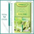 thumbnail image 4 of SUMMIT Citronella Incense Sticks, Large Incense Sticks 12 PCS, Thicker Natural Citronella Oil, Lemongrass Scent Outdoor for Backyard, Garden, Camping, Yard, Garden, 4 of 14