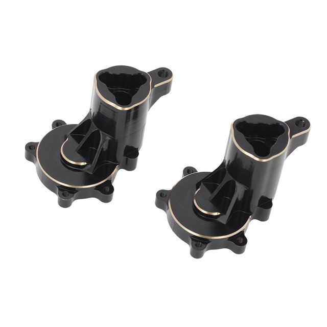 Vogacara Paquete de 2 cubiertas de eje, accesorios mejorados multicolores, instalación práctica, adaptador de eje de superficie lisa, accesorios RC, Kits de construcción modelo Negro Vogacara FN011105-01