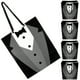 thumbnail image 4 of Bolso de papel práctico, bolsa de regalo elegante, bolsa de regalo, bolsas de recuerdo, bolsa de regalos para festival, fiesta, cumpleaños, boda (negro), 5 uds., 4 of 5