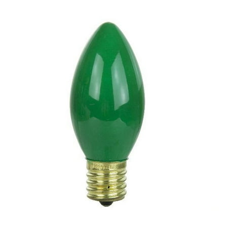 

SUNLITE 7w C9 120v Intermediate Base Green Bulb 50pcs