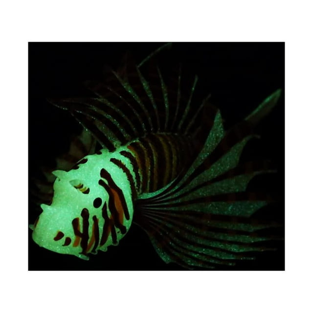 Ejoyous Aquarium Artificial Fish Tank Landscape Decoration Glow Simulation Animal Ornaments, Artificial Fish,Fake Fish