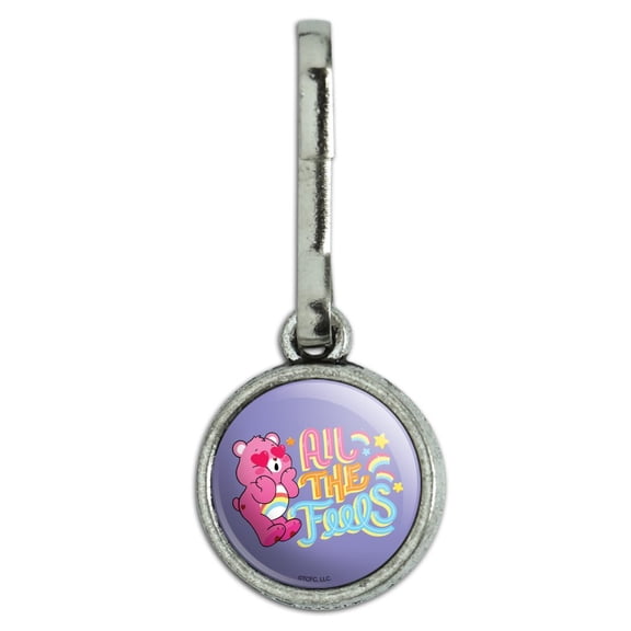 Care Bears: Unlock the Magic All the Feels Antiqued Charm Clothes Purse Suitcase Backpack Zipper Pull Aid