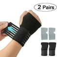 thumbnail image 1 of 2 Pairs Carpal Tunnel Brace Wrist Support with Adjustable Compression for Sports & Everyday Use, 1 of 13
