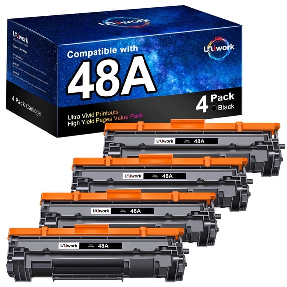 Cartucho de tóner Uniwork 48A negro CF248A para HP Laserjet Pro