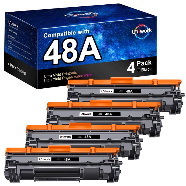 Cartucho de tóner Uniwork 48A negro CF248A para HP Laserjet Pro