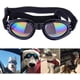 thumbnail image 2 of 2 Pack Dog Goggles, Adjustable Strap, Eye Protection for Travel, Skiing, Waterproof Dog Sunglasses (Black, White), 2 of 5