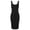 Black - Scoop Neck, variant on Women's Sleeveless Crew Neck Bodycon Midi Dress Charcoal Large