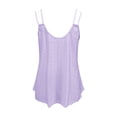thumbnail image 4 of Top corto sin mangas estampado para mujer - Camiseta elegante con cuello redondo, 4 of 6
