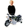 Super Motorcycle Ride-On with Training Wheels, Black