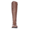 thumbnail image 2 of Womens Nine West Nicolah Wide Calf Riding Boots, Cognac, 2 of 6