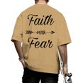 thumbnail image 5 of jowamay Christian Tee Shirts for Men Faith Hope Love Oversized Short Sleeve Tshirts Casual Summer Holiday Tops for Travel, 5 of 5