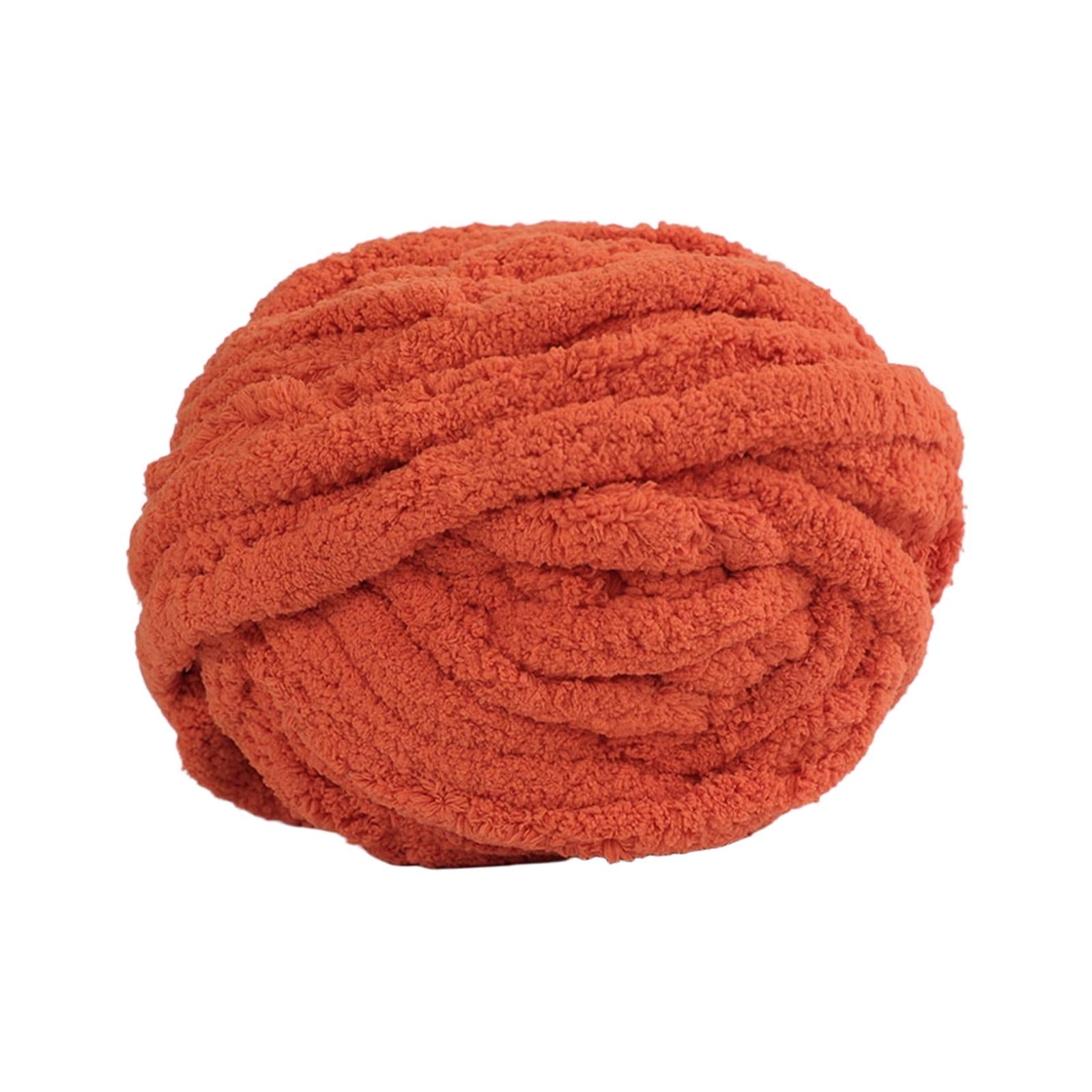 Chunky Chenille Yarn Plush Throw Bulky Yarn Soft Polyester Perfect for Blanket Making Women