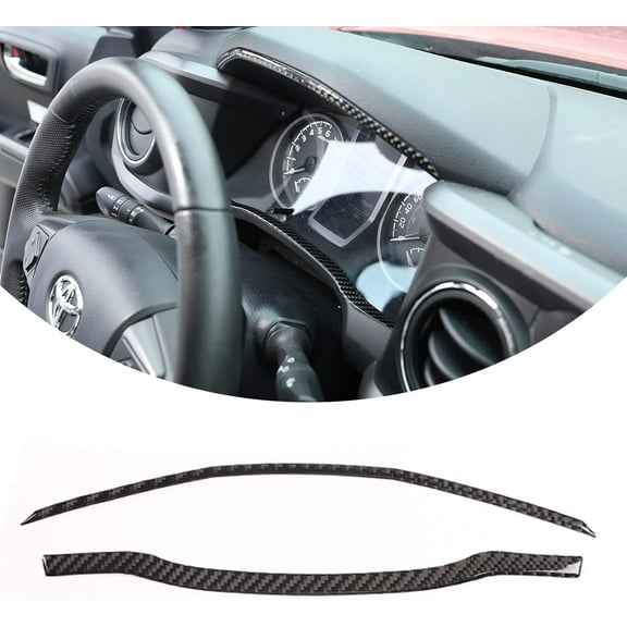 TINKI Fit for Tacoma 2015 2016 2017 2018 2019 2020 2021 2022 2023 Soft Carbon Fiber 3D Sticker Car Dashboard Decoration Cover Trim Sticker Interior Car Accessories
