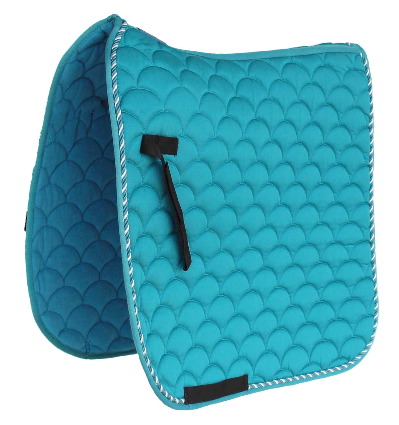 Horse English Quilted Contoured Dressage Trail Saddle Pad Teal 7295TL