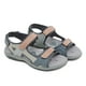 thumbnail image 2 of Sandalias para Mujer JShteea Antideslizantes Punta Abierta Primavera Verano Gris 39, 2 of 9