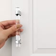thumbnail image 3 of knobelite 30 Pack Zinc Alloy with Clear Acrylic Cabinet Handles 4 Inch Hole Center Drawer Pulls Modern Polished Chrome Cabinet Pulls for Kirtchen and Bathroom Cabinets, 3 of 5