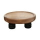thumbnail image 5 of Soporte de pedestal de madera para velas, bandeja decorativa robusta y elegante para encimera del hogar. M, 5 of 9