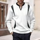 thumbnail image 1 of pstuiky manga larga para hombre, Sudadera con cuello en V y manga larga con estampado de colores sólidos para hombre camisetas de hombre l, 1 of 9