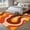 Orange, variant on Area Rug for Living Room, Orange Brown Non-Slip Indoor Large Carpet for Bedroom/Dining Room, Modern Farmhouse Abstract Patterned Art Washable Low-Profile Rectangle Floor Runner Rugs - 5 x 8 Ft