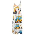 thumbnail image 3 of Excavator Construction Vehicle Truck Sleeveless Dress for Women Clothing Female Women's Summer Skirt, 3 of 6