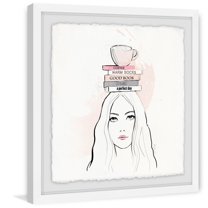 Marmont Hill Books and Coffee by Alison Petrie Framed Wall Art