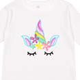 thumbnail image 4 of Inktastic Unicorn Face Girls Long Sleeve Toddler T-Shirt, 4 of 5