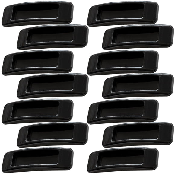 HAMPPLIES 20Ud Adhesive Handle Negro Para Puertas Sin Perforar