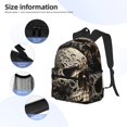 thumbnail image 3 of Easygdp Vintage Pattern Flower Skull Mochila Casual para Portátil, Mochila para Escuela, Viajes, Negocios, 3 of 6