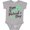 AC-Heather Grey, variant on Inktastic Happy St. Patrick's Day- four leaf clovers Boys or Girls Baby Bodysuit