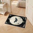 thumbnail image 2 of ODIKA 2'x3' Ultra-Soft Accent Mat, Death Moth Gothic Academia Witchy Mystical Galaxy Phase Symmetry None Washable, Bare feet friendly, Easy Care Indoor rug for Bedside, Footrest, 2 of 7