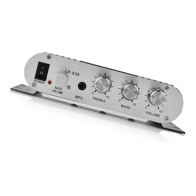 Amplificador, Mini HiFi 2.1 Estéreo Bajo Amplificador Estéreo Amplificador De Audio Coche Hogar Audio Amplificador De Potencia Mini Amplificador Estéreo Amplificador Mini