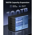 thumbnail image 3 of ORICO 5 Bay 3.5 inch Raid External Hard Drive Enclosure Hard Drive Docking Station USB 3.0 to SATA 5Gbps Aluminum External Hard Drive Enclosure (16TB x 5) Hard Drive Dock Support RAID 0/1/3/5/10/jbod, 3 of 5