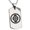 Silver, variant on Stainless Steel Takigawa Samurai Crest Engraved Dog Tag Pendant Necklace