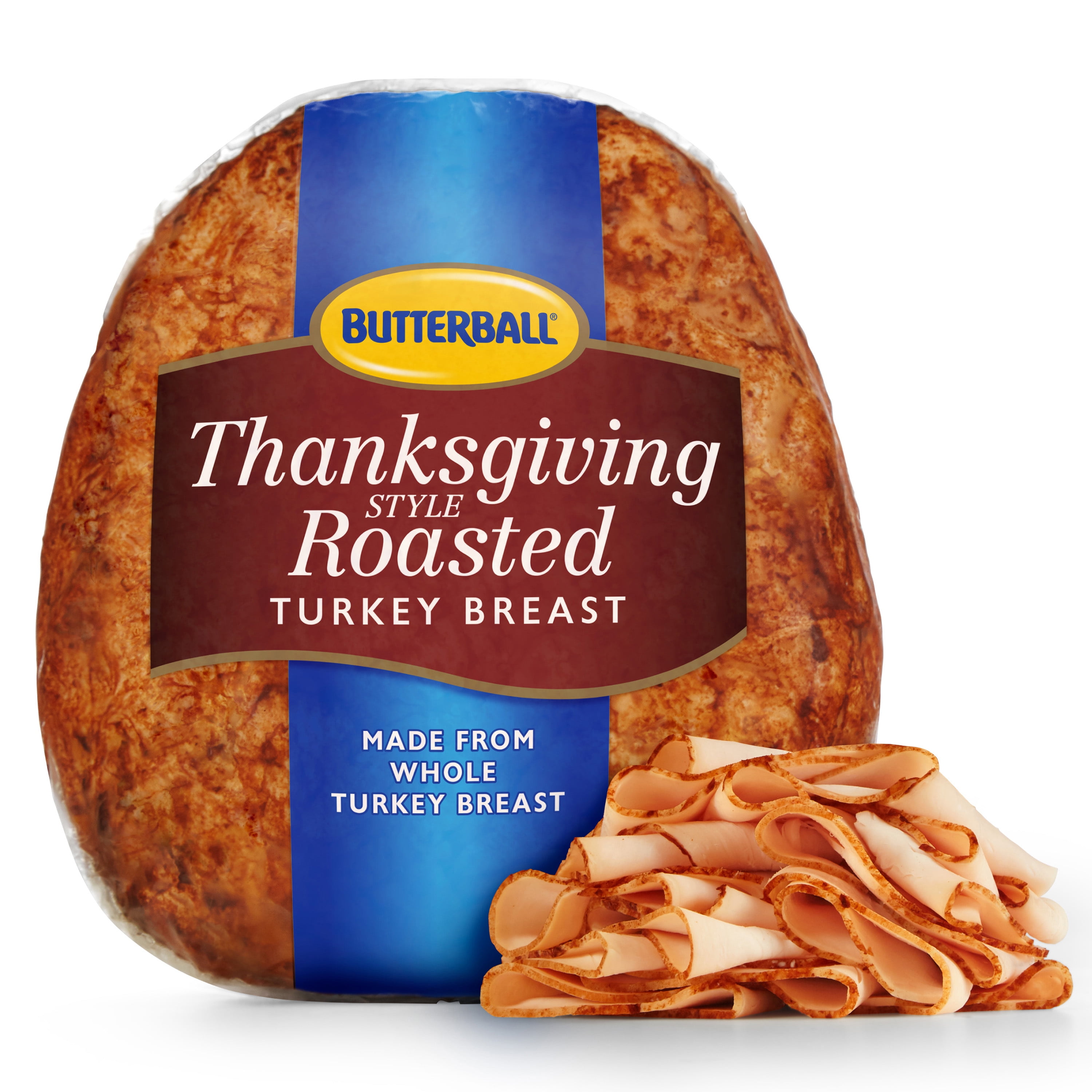 Butterball Thanksgiving-Style Roasted Turkey Breast Lunch Meat, Deli Sliced  - Walmart.com