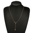 thumbnail image 5 of Guodhu Gold Stainless Steel Star MoonNecklace Adjustable Y Lariat Jewelry for Women Gift, 5 of 5