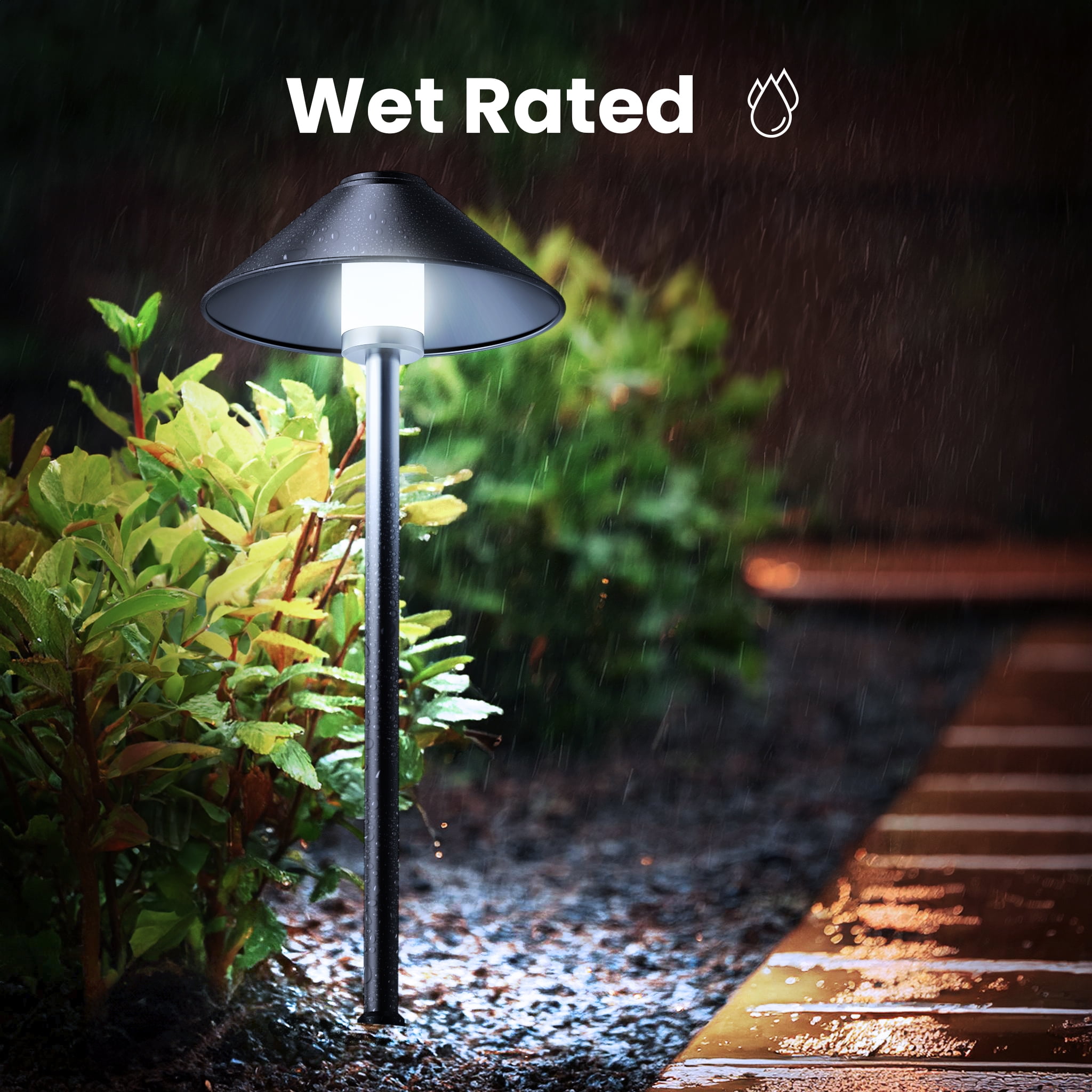 Feit Electric Integrated LED Smart Color Changing RGBW Tunable White Path Lights 4-Pack