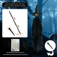 thumbnail image 6 of BOBOMOTI Halloween Witch Decorations Outdoor, Large Glowing Holding Hands Halloween Witches with Stakes, Voice Control Screaming Lighted Witches for Outside Yard Lawn Garden Party Decorations, 6 of 8
