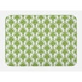 thumbnail image 1 of Irish Bath Mat, Entangled Clover Leaves Twigs Celtic Pattern Botanical Filigree Inspired Retro Tile, Non-Slip Plush Mat Bathroom Kitchen Laundry Room Decor, 29.5 X 17.5 Inches, Green Cream, Ambesonne, 1 of 2