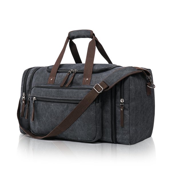 Bolsa de lona expansible EKOROMIER para hombre gris oscuro