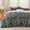 25 - Dark Olive Green, variant on 3-Piece Queen Sage Green Reversible Floral Comforter Set, Soft Botanical Bedding with 1 Comforter & 2 Pillow Shams