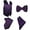 Dark Purple, variant on Oliver George 4pc Men's Solid Formal Suit Waistcoat Tuxedo Dress Vest Necktie Bowtie Handkerchief Set for Suit or Tuxedo Navy Medium