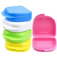 thumbnail image 1 of Portable Retainer Box 5 Piece Mouthguards Orthodontic Retainer Box Denture Storage Container Color Random, 1 of 5