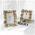 thumbnail image 3 of 6 Inch Resin Picture Frame Frame Retro Crafts Ginkgo Leaf Mount Frames Home Present Wedding Tabletop Stand Decoration, 3 of 7