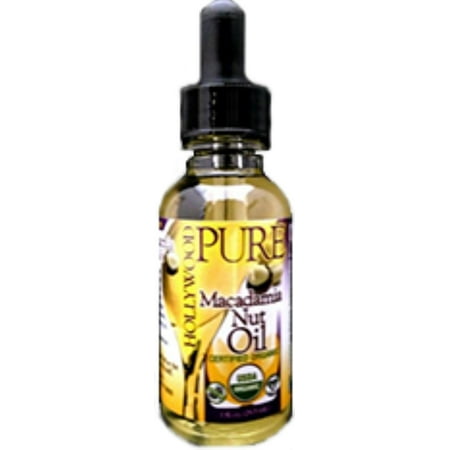 Hollywood Beauty Pure Organic Macadamia Oil, 1 oz