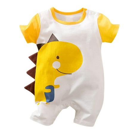 

TAIAOJING Baby Romper Playsuit Print Girls Dinosaur Jumpsuits Boys 3D Girls Romper&Jumpsuit One Piece Outfits 3-6 Months