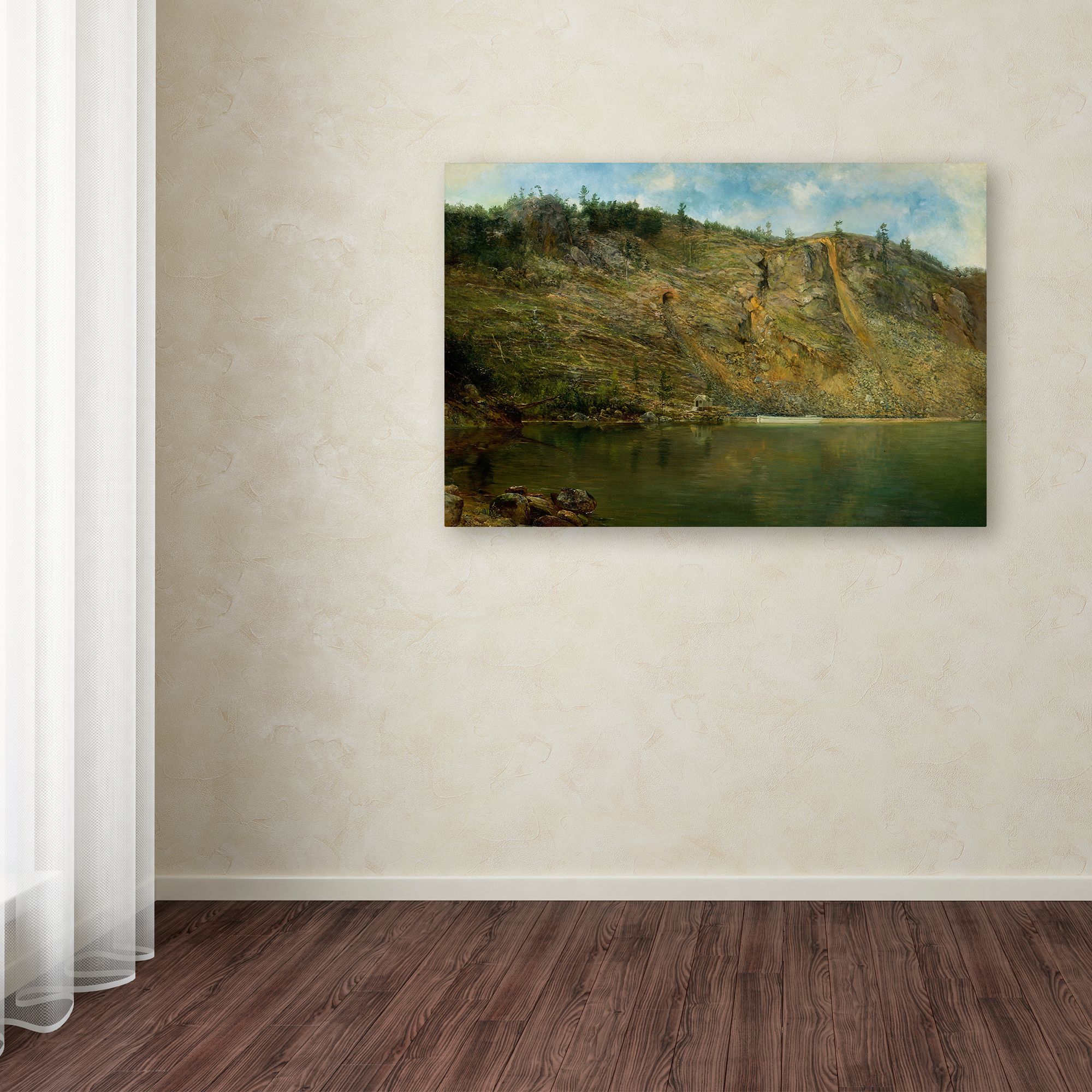 Trademark Fine Art 'The Iron Mine Port Henry Ny' Canvas Art by Homer Dodge Martin