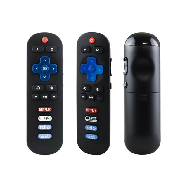 Control Remoto TCL Roku Smart TV Negro con Botón para Netflix, Vudu y Amazon